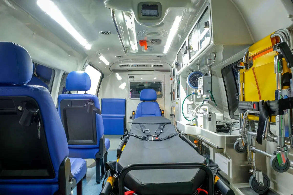 Ambulance vers une destination médicale