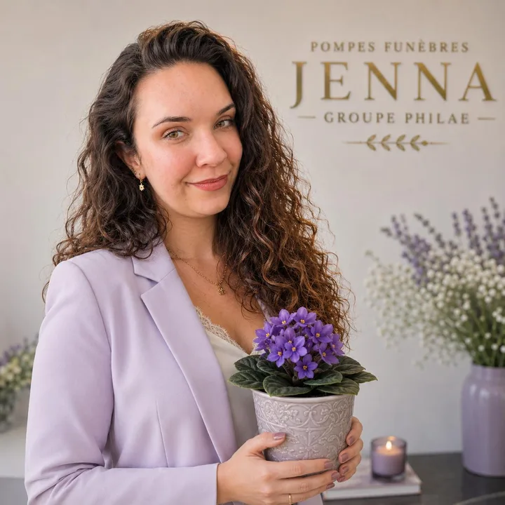 Léa, responsable des Pompes Funèbres Jenna